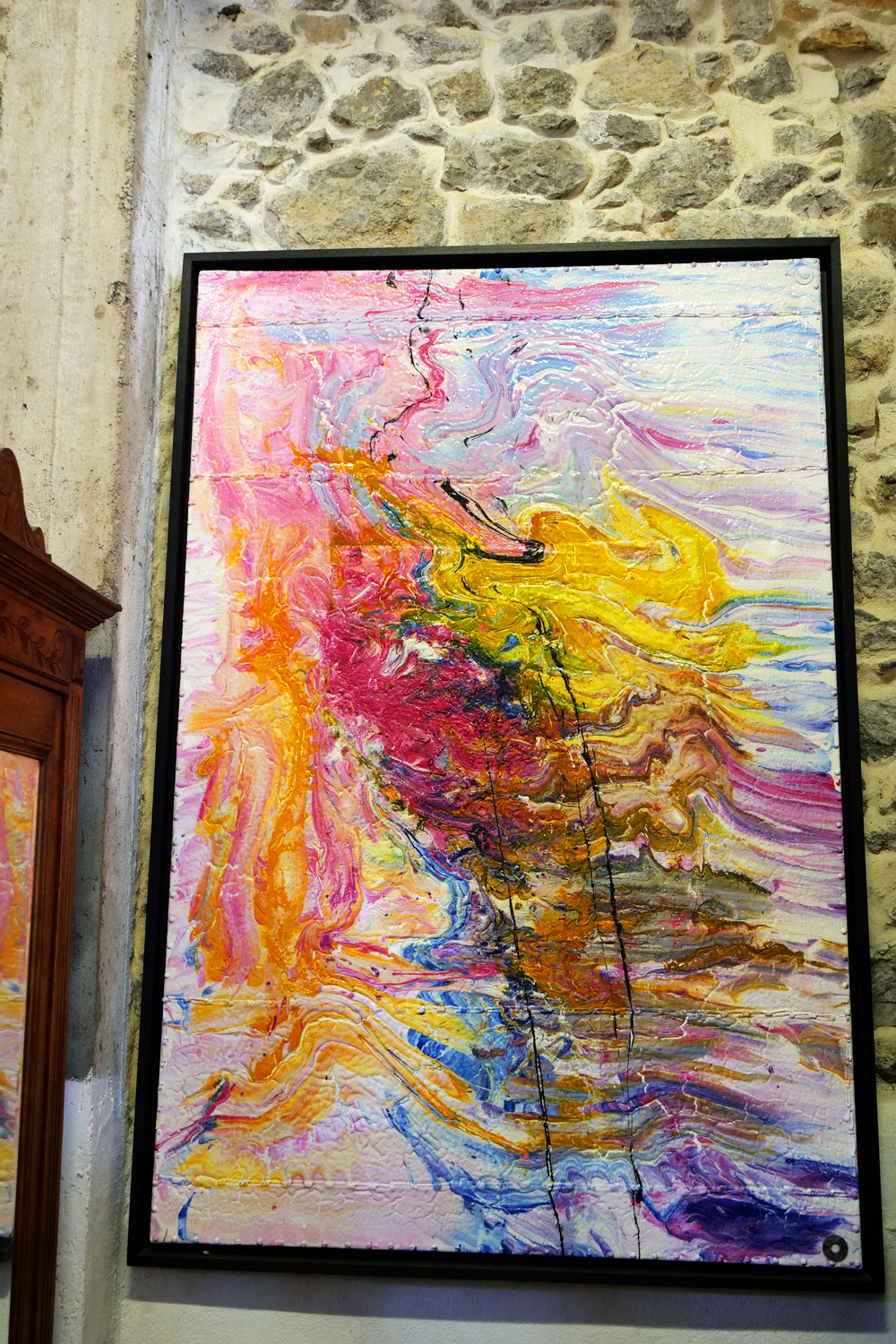 pierres glacées toile christine gaudy artiste peintre