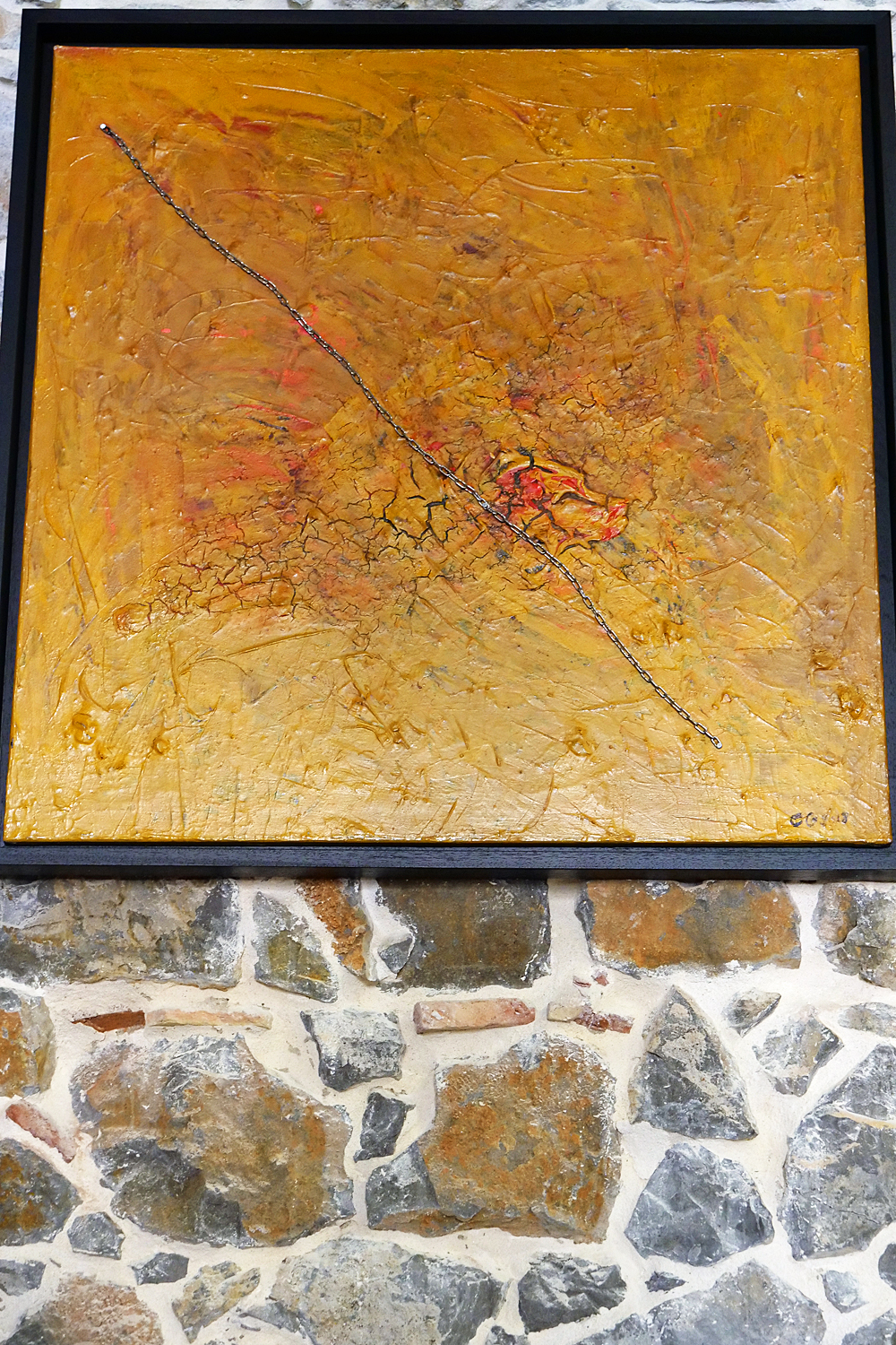 yellow dog peinture christine gaudy