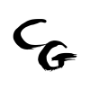 christine gaudy logo noir sur cercle blanc